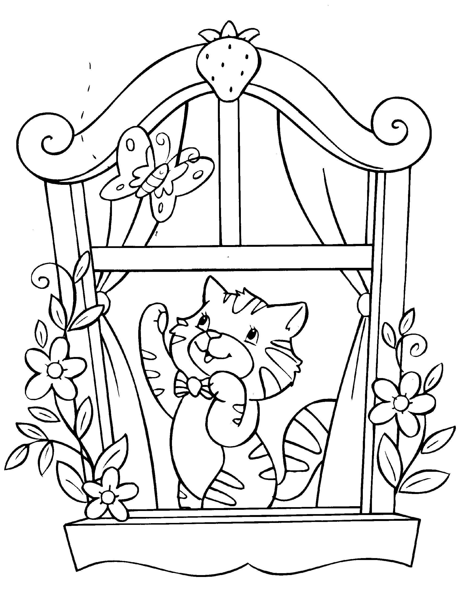 coloriage pralinette le chat de charlotte